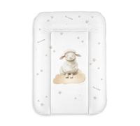 Changing Mat 50 x 70 cm, wipeable and Waterproof, Little Sheep Print | Soft padding, easy-care surface, quick wipe-clean, comfortable for daily changing