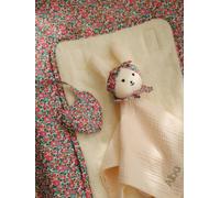 Changing Mat Cover in Liberty Fabric, ENVIE DE FRAISE pale pink