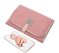 Changing Mat for On the Go 31 x 1 x 21 cm Compact Baby Nappy Bag Changing Mat Magic Stickers Nappy Bag Waterproof Changing Mat Washable for Baby 0-9 m Foldable into a Clutch