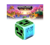 Changing Minecraft Colourful Alarm Clock With Lcd Screen Calendar Home Use For