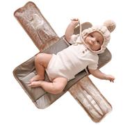 Changing Pad and Nappy Bag Set - Easy to use - Sleek Waterproof Design - Fits in Back Packs, Prams etc Easily - Portable Newborn Baby Care Essentials- Giraffe