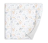 Changing pad Cotton 75x72 cm - Soft and Washable Changing pad for Babies, Fabric Changing mat for Changing Table, Changing Dresser, or Washing Machine 75 x 72 Oeko-Tex Owls