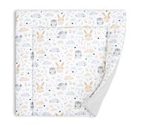 Changing pad Cotton 75x72 cm - Soft and Washable Changing pad for Babies, Fabric Changing mat for Changing Table, Changing Dresser, or Washing Machine 75 x 72 Oeko-Tex Owls B