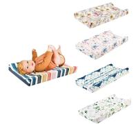 Changing Pad Cover, Comfy & Breathable Changing Table Cover for Boys & Girls, Cradle Mattress Sheets, Ultra Soft Diaper Changing Pad Cover, Changing Mat Cover Sheets 32''X 16'' (Rainbow Stripes)