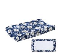 Changing Pad Cover - Cotton 32x16 Inches Soft Breathable Waterproof Cover | Cute Print Patterns, Removable and Stretchy Diaper Changing Sheet | for Boys and Girls, Nursery