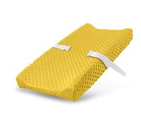 Changing Pad Cover, Ultra Soft Minky Dots Plush Changing Table Covers Breathable Mink Changing Table Sheets Cover Wipeable Changing Pad Covers for Infants Newborn Baby Girl Boy (Aspen Gold)