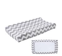 Changing Pad Covers - 100% Cotton Muslin Cloth - Comfy & Breathable Changings Table Cover | Elastic Fitted Nursery Tuck Baby, Durable Washable Fabric Design with Secure Diaper Station