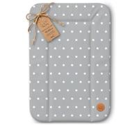 Changing pad wipeable and Waterproof 70x50 cm - Changing mat to Place on Changing Table, Changing top, Changing Dresser, or Washing Machine, Changing mat 70 x 50 Stars and Grey