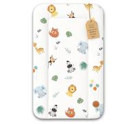 Changing pad wipeable and Waterproof 70x50 cm - Changing mat to Place on Changing Table, Changing top, Changing Dresser, or Washing Machine, Changing mat 70 x 50 Safari