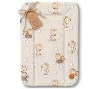 Changing pad wipeable and Waterproof 70x50 cm - Changing mat to Place on Changing Table, Changing top, Changing Dresser, or Washing Machine, Changing mat 70 x 50 Giraffe