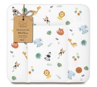 Changing pad wipeable and Waterproof 85x72 cm - Changing mat to Place on Changing Table, Changing top, Changing Dresser, or Washing Machine, Changing mat 85 x 72 Safari
