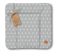 Changing pad wipeable and Waterproof 85x72 cm - Changing mat to Place on Changing Table, Changing top, Changing Dresser, or Washing Machine, Changing mat 85 x 72 Stars and Grey