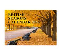 Changing Seasons Calendar 2026 UK 12 Month to View A4 Wall Calendar A3 When Open 2026 Seasons Calendar Papa Prints