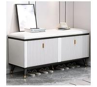 Changing Shoe Stool Home Entrance Multi-Function Porch Tipping Shoe Cabinet Shoe Bench with Storage Bench for Shoes Modern Simplicity Pu Upholstered Sofa Stool 120 * 24 *