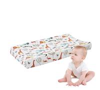 Changing Table Cushion Cover, Stretchy Soft Cotton Changing Mat Cover - Cute Printed Pattern Changing Table Covers And Pads For Boys And Girls