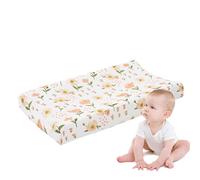 Changing Table Mat | Soft Cotton Stretch Changing Mat Cover | Baby Nursery Changing Table Sheets with Cute Printed Patterns, Fits 32" x 16" Mat Rockia