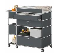 Changing table USM Haller anthracite grey - USM LOOK BOOK 34 ANTHRAZITGRAU
