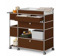 Changing table USM Haller brown - USM LOOK BOOK 34 BRAUN