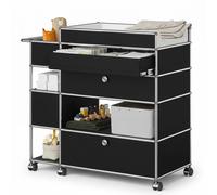 Changing table USM Haller graphite black - USM LOOK BOOK 34 SCHWARZ