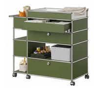 Changing table USM Haller olive green - USM LOOK BOOK 34 OLIVGRUEN