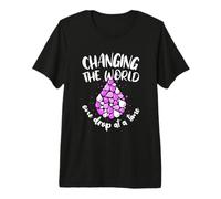 Changing The World One Drop At A Time Essential Oil Lover Premium T-Shirt