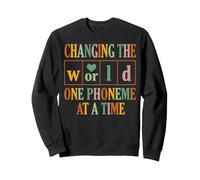 Changing the World One Phoneme at a Time Dyslexia Teacher Sweatshirt