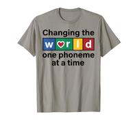 Changing the World One Phoneme at a Time Dyslexia Teacher T-Shirt