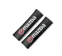 CHANGKAIFA 2 Pcs Car Seat Belt Pad for Mazda CX-5 2 (II) KF I 2017-2024 -, Leather Seatbelt Strap Cover Harness Pad Soft Shoulder Protection Auto Interior Accessories