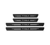 CHANGKAIFA 4 Pcs Car Door Sill Protectors for Tesla Model 3 2021-2023, Car Door Sill Protector Strips Threshold Protection Kit Car Styling Decorative Sticker Accessories