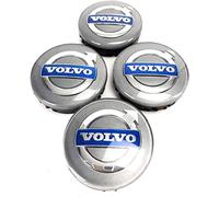 CHANGKAIFA 4 Pcs Car Hubcap for Volvo S90 L (2016) 2016-2020, Durable ABS Snap-On Trim Covers Wheels Car Decoration Styling Waterproof Dustproof Anti-Rust Car Hub Centre Caps,Silver-56mm