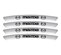 CHANGKAIFA 4 Pcs Car Wheel Rim Stickers for Mazda CX-30 2020, Wheel Hub Decals Exterior Styling Accessories Protective Trim Enhances Hub Appearance,Silver