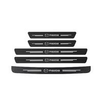CHANGKAIFA 5 Pcs Car Door Sill Protectors for Mazda 3 2018-2023 2024, Car Door Sill Protector Strips Threshold Protection Kit Car Styling Decorative Sticker Accessories