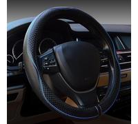 CHANGKAIFA Car Steering Wheel Cover for Citroen C3 III Bj. 2017-2023, 37-38cm Leather Car Steering Wheel Cover Anti-slip Breathable Car Handle Covers All Seasons,Blue