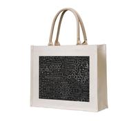 CHANGLEI Abstract Science Chemistry Eco-Friendly Heavy Duty Canvas Tote Bag,Large Reusable Shopping Bag With Double-Sided Print,Durable Comfortable Carry Handles