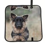 CHANGLEI Animal German Dog Foldable Seat Cushion,Water-Resistant Polyester Pad With Foam Padding, Portable Outdoor Camping Seat-Cushion