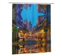 CHANGLEI Bars Neon Lights Waterproof Shower Curtain 60x72 Inches,Weighted Metal Grommets,Opaque Bath Curtain For Bathroom Privacy-Includes 12 Hooks