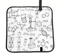 CHANGLEI Chemistry Print Foldable Seat Cushion,Water-Resistant Polyester Pad With Foam Padding, Portable Outdoor Camping Seat-Cushion