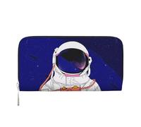 CHANGLEI Cool Man in Galaxy Long Zip Around Pu Leather Clutch Wallet for Women,Multi-Functional Purse with Coin Pocket, Multiple Card Slots and Organizer Compartments