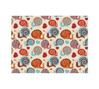 CHANGLEI Cute Snail Throw Blanket Flannel (240g) Blanket,Personalised Print Soft Warm Cozy Versatile Blanket For Bed Sofa