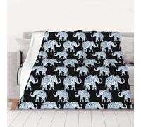 CHANGLEI Elephant Weighted Blanket Throw Flannel Blanket,Personalised Print Soft Warm Cozy Versatile Blanket For Bed Sofa