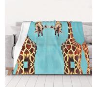 CHANGLEI Funny Giraffe Art Weighted Blanket Throw Flannel Blanket,Personalised Print Soft Warm Cozy Versatile Blanket For Bed Sofa