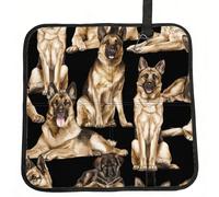 CHANGLEI German Shepherd Dog Foldable Seat Cushion,Water-Resistant Polyester Pad With Foam Padding, Portable Outdoor Camping Seat-Cushion