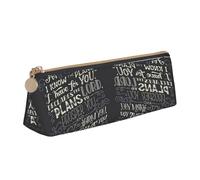 CHANGLEI I Know The Plans Have You Declares Lord Cute Leather Pencil Case for Girls Boys,Printed Personalised Lightweight Pencil Stationery Case