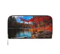 CHANGLEI Killarney National Park Long Zip Around Pu Leather Clutch Wallet for Women,Multi-Functional Purse with Coin Pocket, Multiple Card Slots and Organizer Compartments