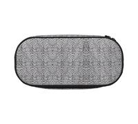 CHANGLEI Leopard Print Double-Zip Pencil Case with 4 Pen Slots Mesh Pocket,Print Lightweight Durable Polyester Pencil Pouch for School,Office,Or Makeup Organizer
