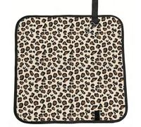 CHANGLEI Leopard Print Foldable Seat Cushion,Water-Resistant Polyester Pad With Foam Padding, Portable Outdoor Camping Seat-Cushion