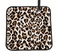 CHANGLEI Leopard Print Foldable Seat Cushion,Water-Resistant Polyester Pad With Foam Padding, Portable Outdoor Camping Seat-Cushion