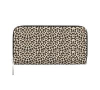 CHANGLEI Leopard Print Long Zip Around Pu Leather Clutch Wallet for Women,Multi-Functional Purse with Coin Pocket, Multiple Card Slots and Organizer Compartments