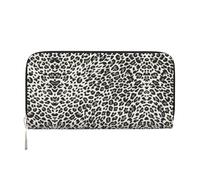 CHANGLEI Leopard Print Long Zip Around Pu Leather Clutch Wallet for Women,Multi-Functional Purse with Coin Pocket, Multiple Card Slots and Organizer Compartments
