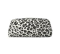 CHANGLEI Leopard Print Personalised Leather Pencil Case for Girls Boys,Printed Lightweight Pencil Stationery Case